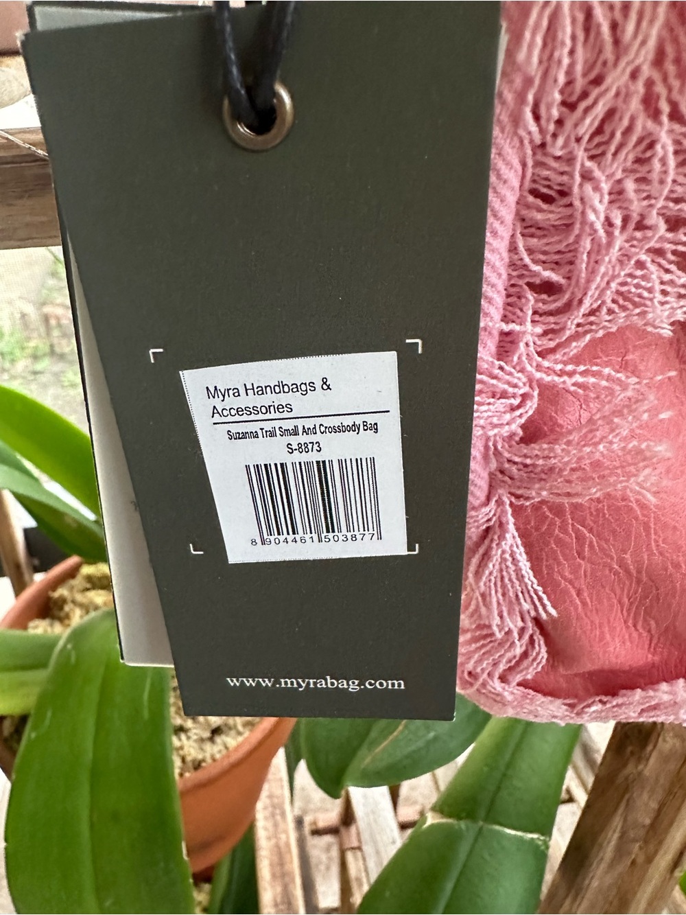 MYRA BAG PINK SUZANNA TRAIL BAG LEATHER AND FRINGE - Picture 4 of 6
